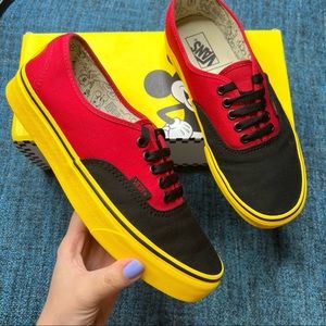 Vans x Disney Authentic Mickey Mouse Sneakers Limited Edition